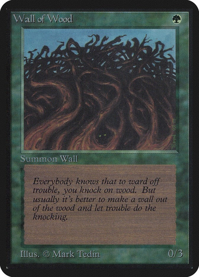 Image for Wall of Wood [Alpha Edition] - Magic: The Gathering