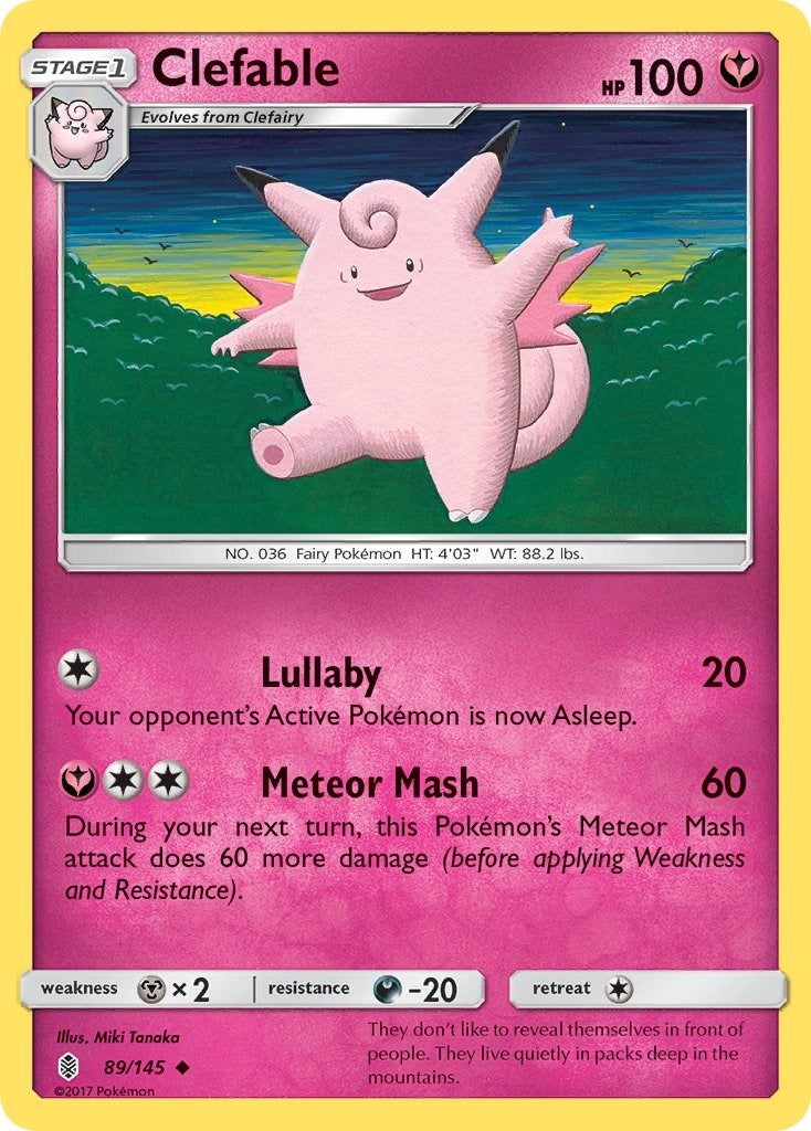 Image for Clefable (89/145) [SM - Guardians Rising] - Pokemon