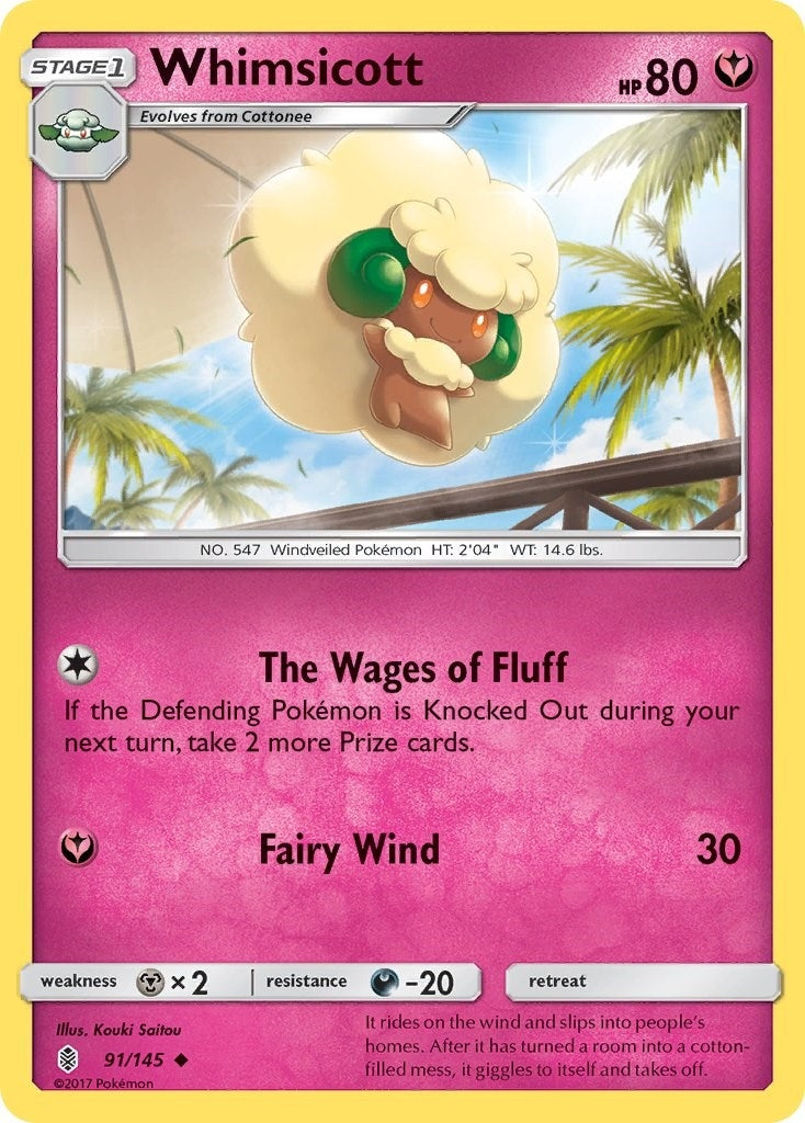 Image for Whimsicott (91/145) [SM - Guardians Rising] - Pokemon
