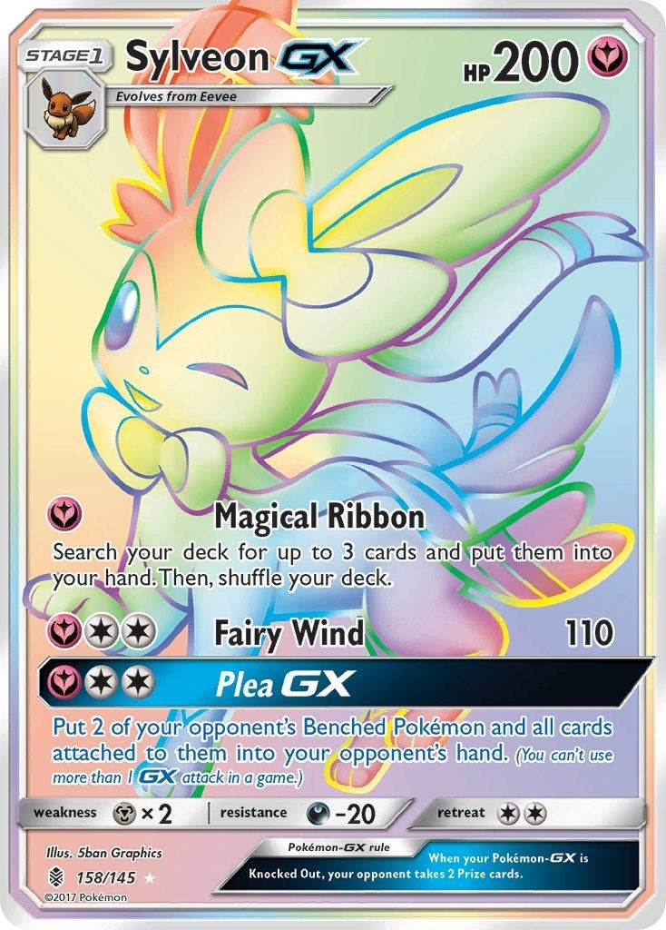 Image for Sylveon GX (Secret) (158/145) [SM - Guardians Rising] - Pokemon
