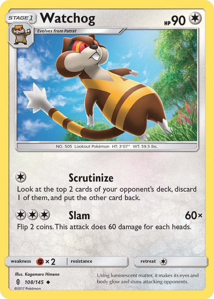 Image for Watchog (108/145) [SM - Guardians Rising] - Pokemon