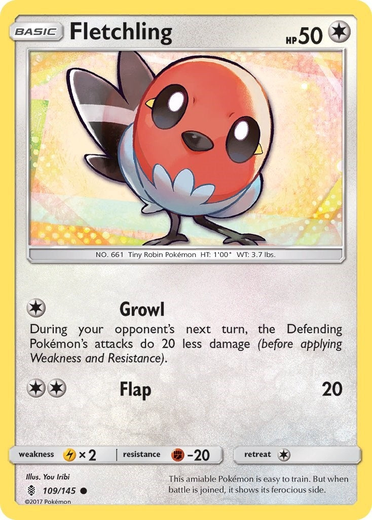 Image for Fletchling (109/145) [SM - Guardians Rising] - Pokemon
