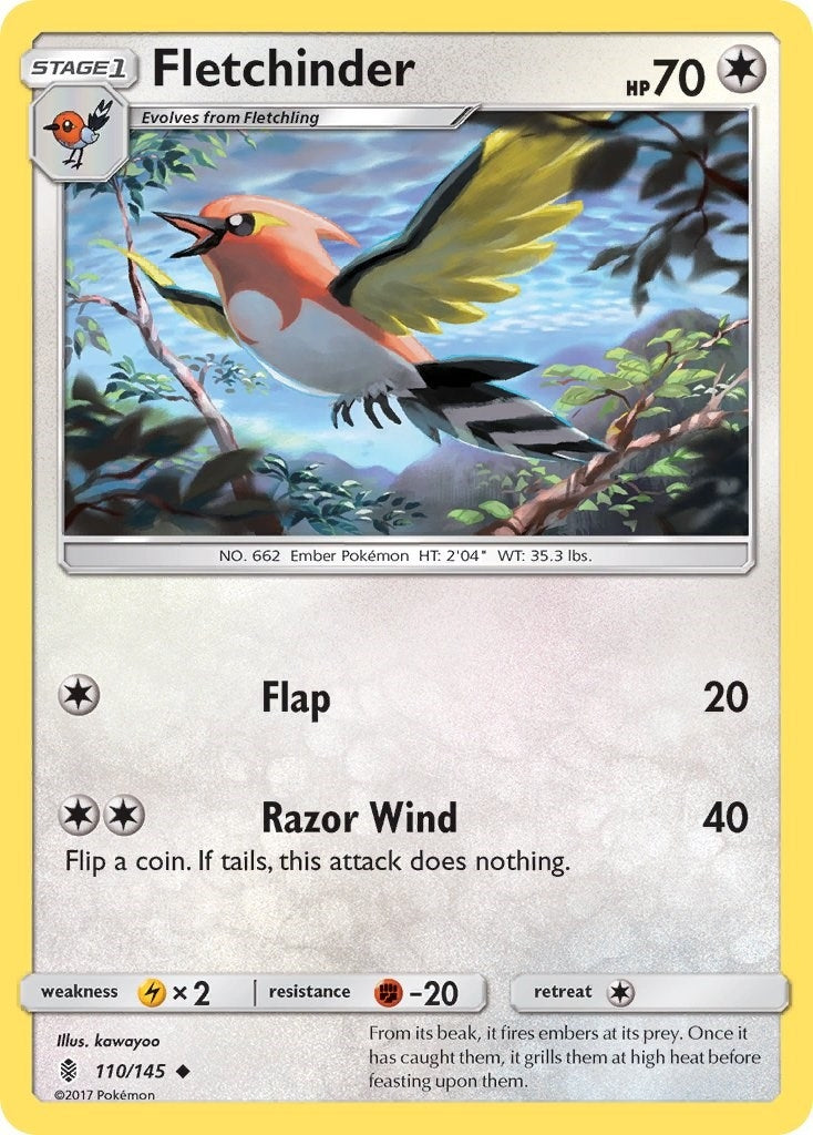Image for Fletchinder (110/145) [SM - Guardians Rising] - Pokemon