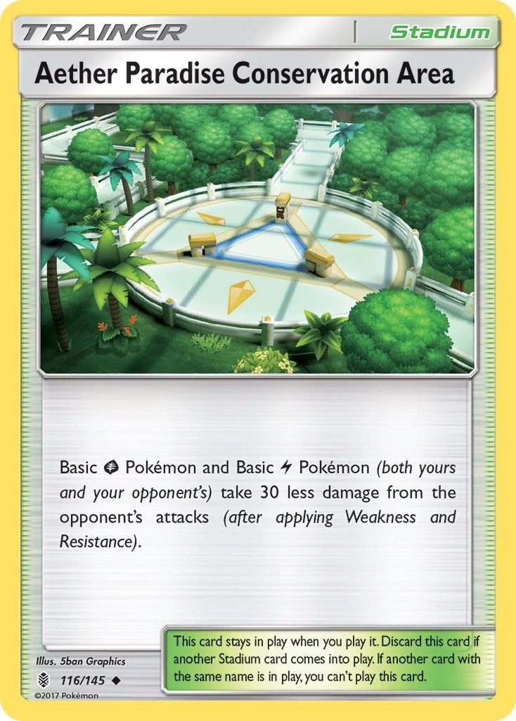 Image for Aether Paradise Conservation Area (116/145) [SM - Guardians Rising] - Pokemon