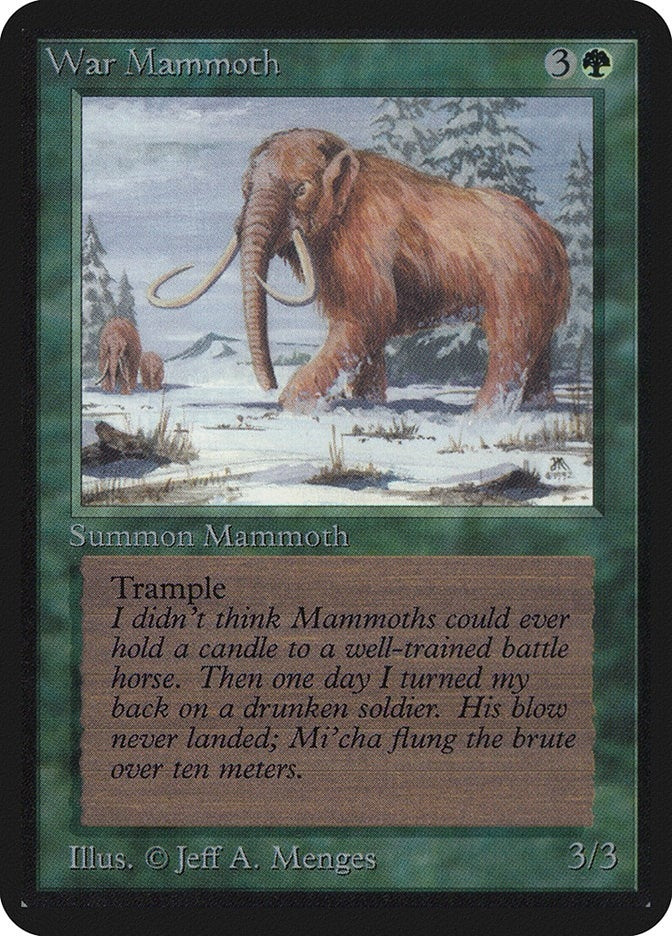 Image for War Mammoth [Alpha Edition] - Magic: The Gathering
