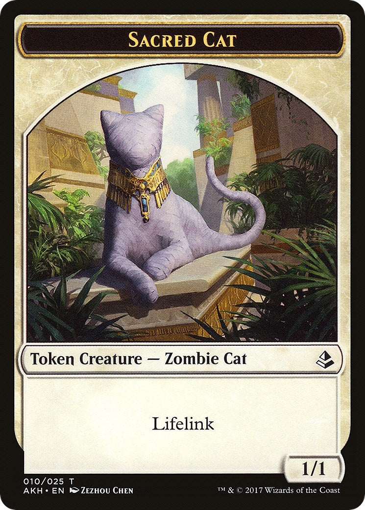Image for Sacred Cat // Insect Double-Sided Token (10 // 19) [Amonkhet] - Magic: The Gathering