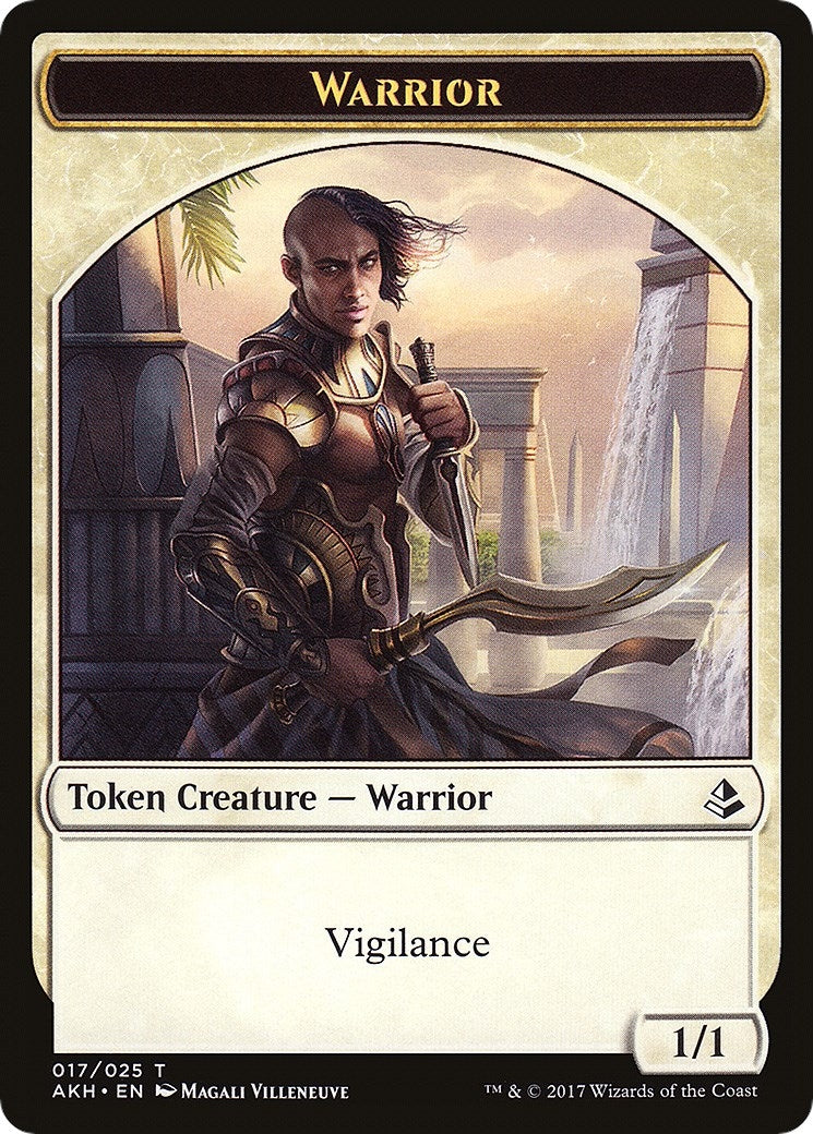 Image for Warrior // Labyrinth Guardian Double-Sided Token (17 // 8) [Amonkhet] - Magic: The Gathering