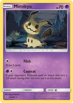 Image for Mimikyu - 58/145 (SM Guardians Rising) (058/145) [Deck Exclusives] - Pokemon
