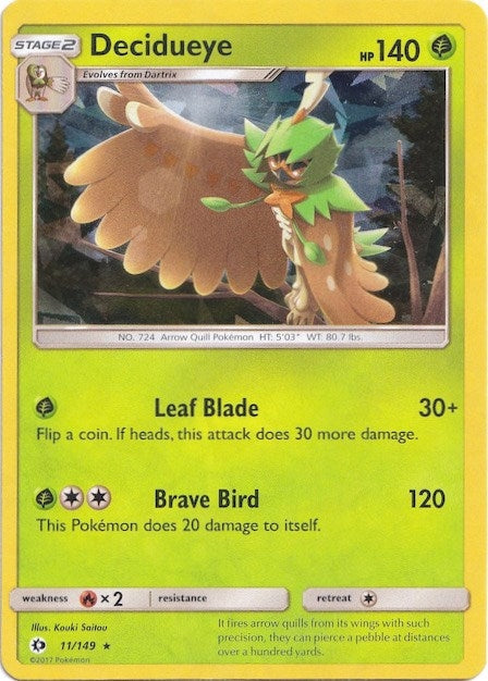 Image for Decidueye - 011/149 (Cracked Ice Holo) (011/149) [Deck Exclusives] - Pokemon