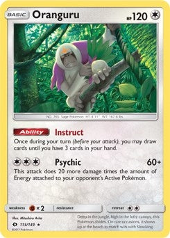Image for Oranguru - 113/149 (SM Base Set) (113/149) [Deck Exclusives] - Pokemon