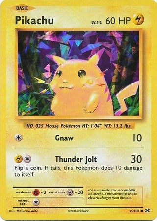 Image for Pikachu - 35/108 (Cracked Ice Holo) (035/108) [Deck Exclusives] - Pokemon