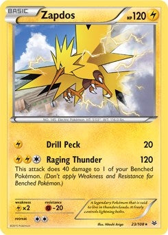 Image for Zapdos - 23/108 (XY Roaring Skies) (023/108) [Deck Exclusives] - Pokemon
