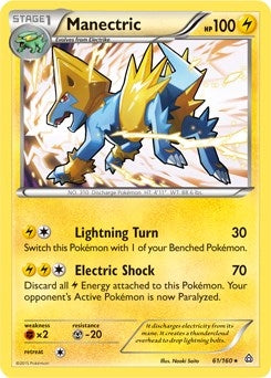 Image for Manectric - 61/160 (XY Primal Clash) (061/160) [Deck Exclusives] - Pokemon