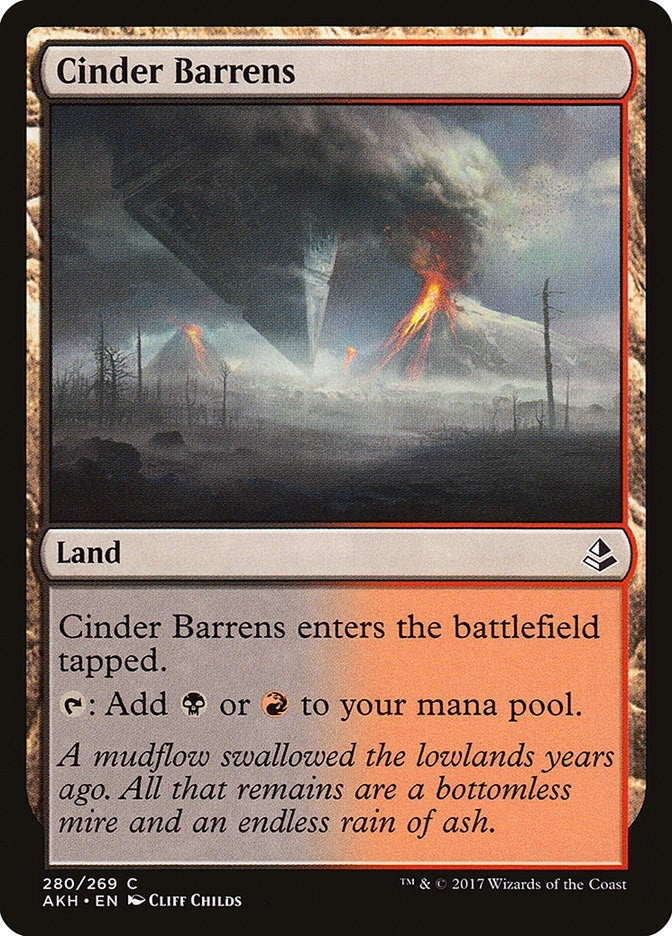 Image for Cinder Barrens (280) [Amonkhet] - Magic: The Gathering