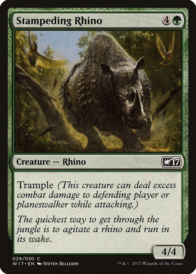 Image for Stampeding Rhino (29) [Welcome Deck 2017] - Magic: The Gathering