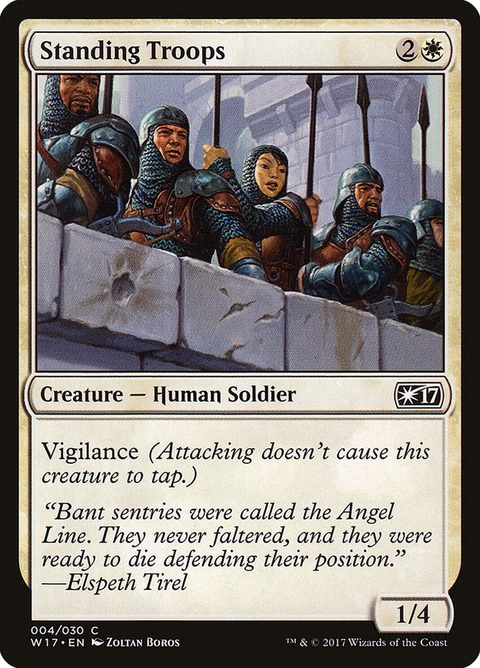 Image for Standing Troops (4) [Welcome Deck 2017] - Magic: The Gathering