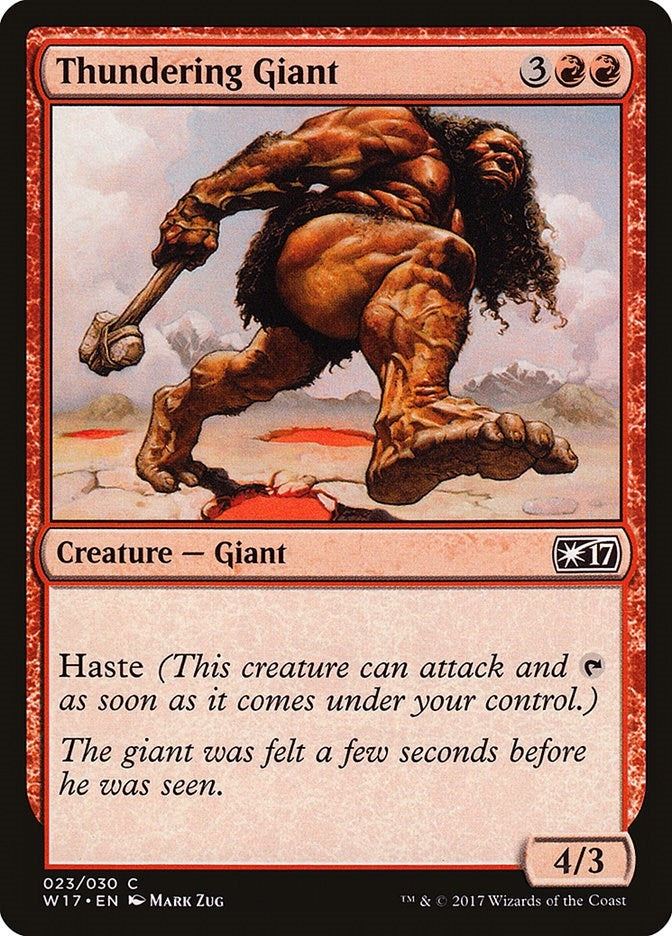 Image for Thundering Giant (23) [Welcome Deck 2017] - Magic: The Gathering