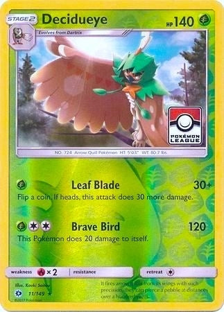 Image for Decidueye - 11/149 (Pokemon League) (011/149) [League & Championship Cards] - Pokemon