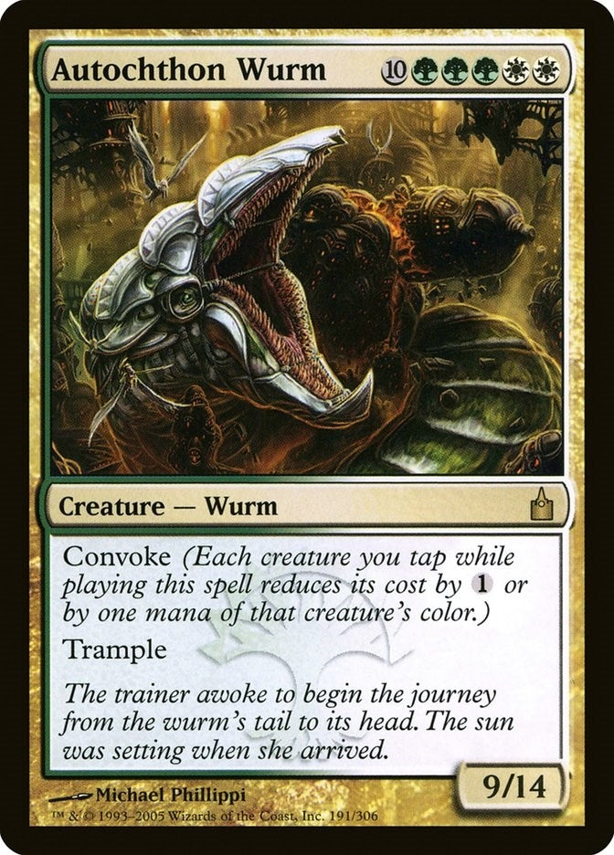 Image for Autochthon Wurm (191) [Ravnica: City of Guilds] - Magic: The Gathering