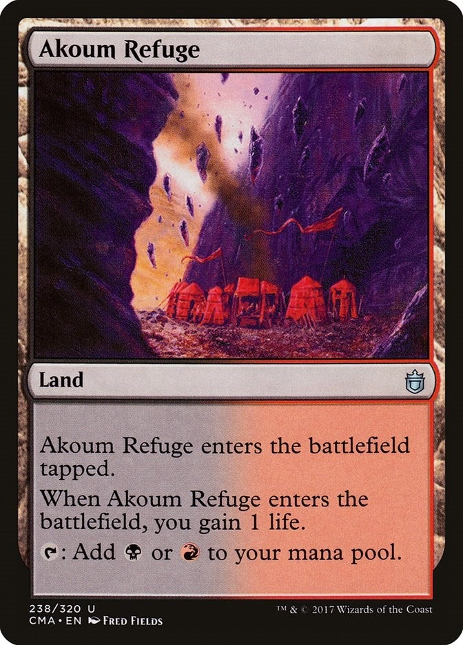 Image for Akoum Refuge (238) [Commander Anthology] - Magic: The Gathering