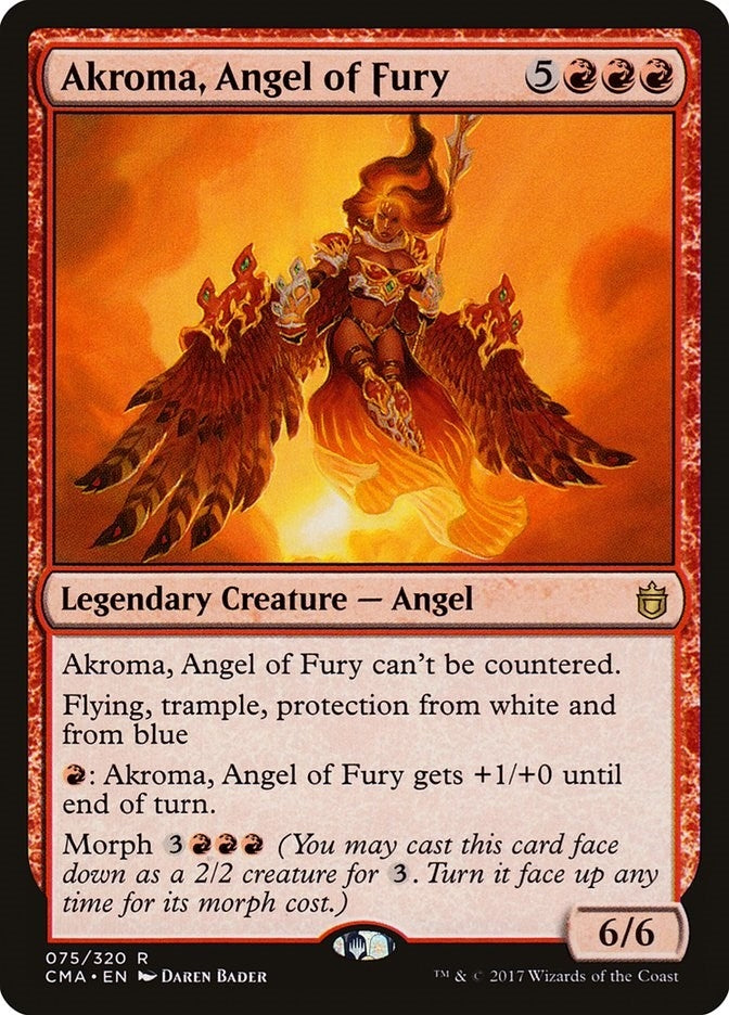 Image for Akroma, Angel of Fury (75) [Commander Anthology] - Magic: The Gathering
