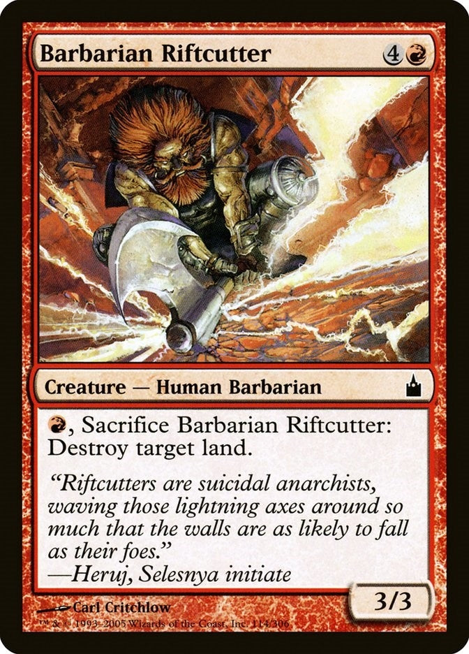 Image for Barbarian Riftcutter (114) [Ravnica: City of Guilds] - Magic: The Gathering
