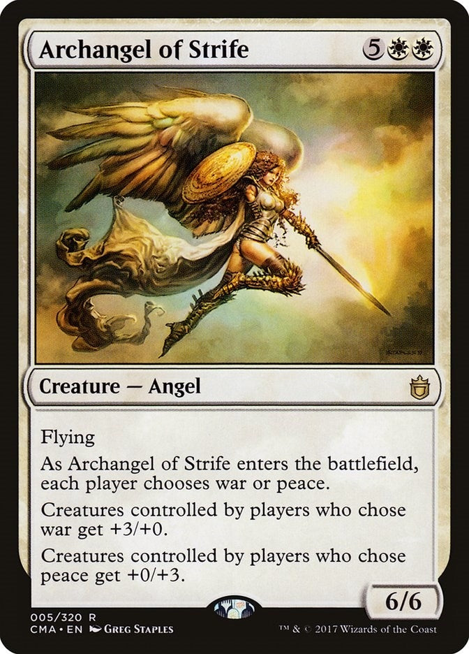 Image for Archangel of Strife (5) [Commander Anthology] - Magic: The Gathering