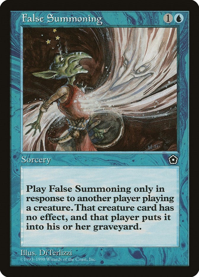 Image for False Summoning [Portal Second Age] - Magic: The Gathering