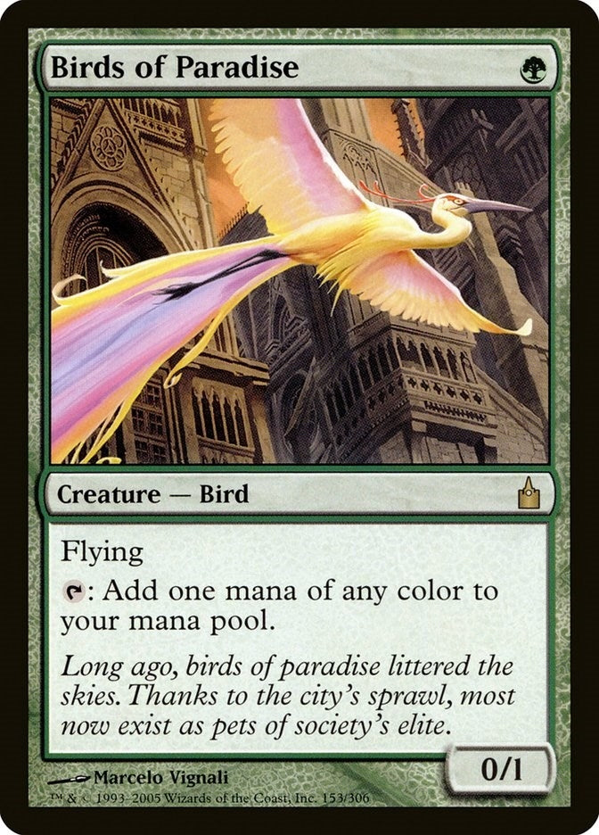 Image for Birds of Paradise (153) [Ravnica: City of Guilds] - Magic: The Gathering
