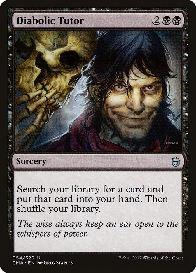 Image for Diabolic Tutor (54) [Commander Anthology] - Magic: The Gathering