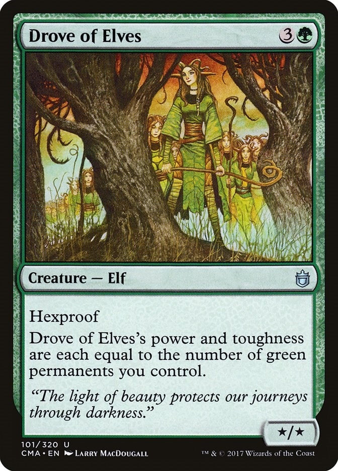 Image for Drove of Elves (101) [Commander Anthology] - Magic: The Gathering