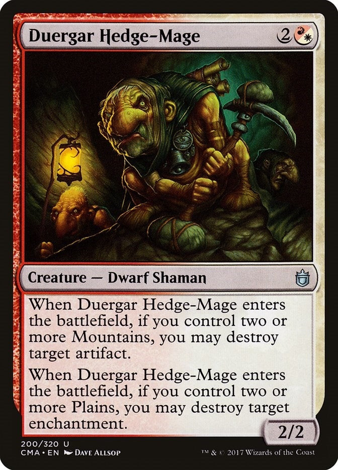 Image for Duergar Hedge-Mage (200) [Commander Anthology] - Magic: The Gathering