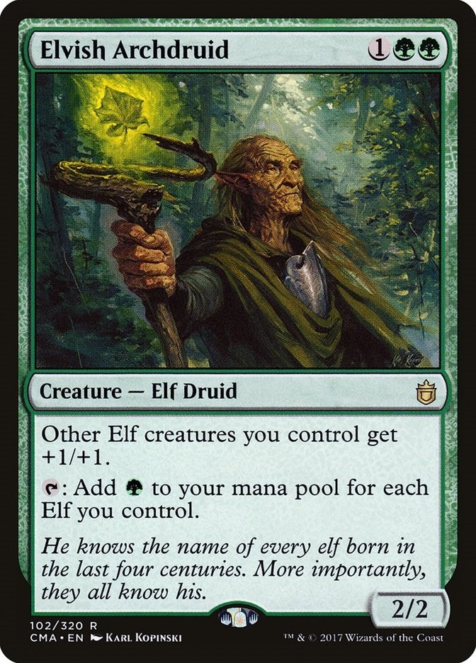 Image for Elvish Archdruid (102) [Commander Anthology] - Magic: The Gathering