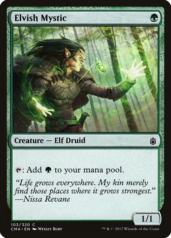 Image for Elvish Mystic (103) [Commander Anthology] - Magic: The Gathering