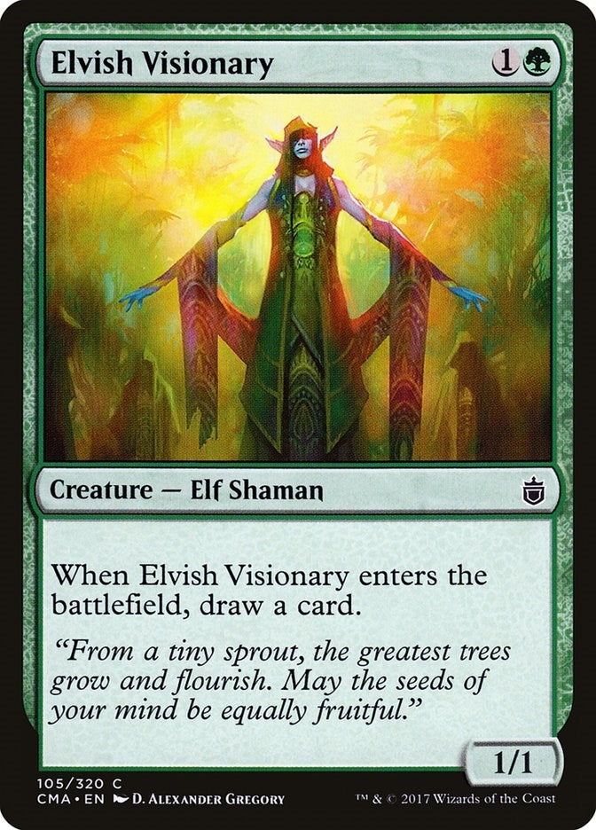 Image for Elvish Visionary (105) [Commander Anthology] - Magic: The Gathering