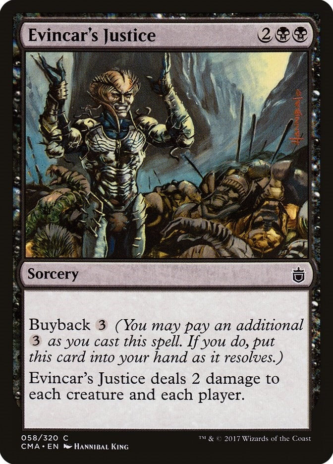 Image for Evincar's Justice (58) [Commander Anthology] - Magic: The Gathering