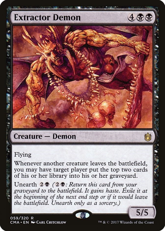 Image for Extractor Demon (59) [Commander Anthology] - Magic: The Gathering