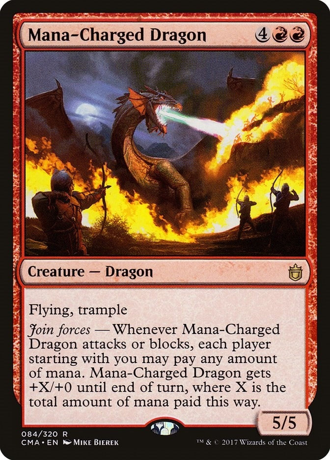 Image for Mana-Charged Dragon (84) [Commander Anthology] - Magic: The Gathering