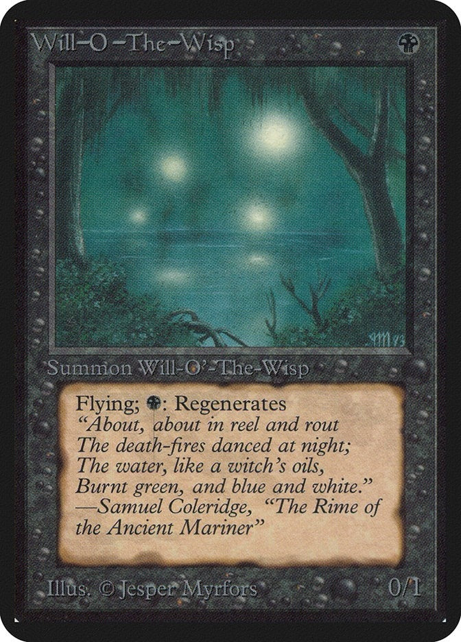 Image for Will-o'-the-Wisp [Alpha Edition] - Magic: The Gathering
