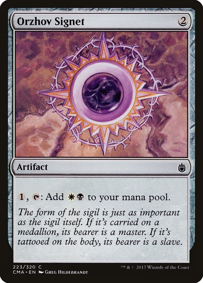 Image for Orzhov Signet (223) [Commander Anthology] - Magic: The Gathering