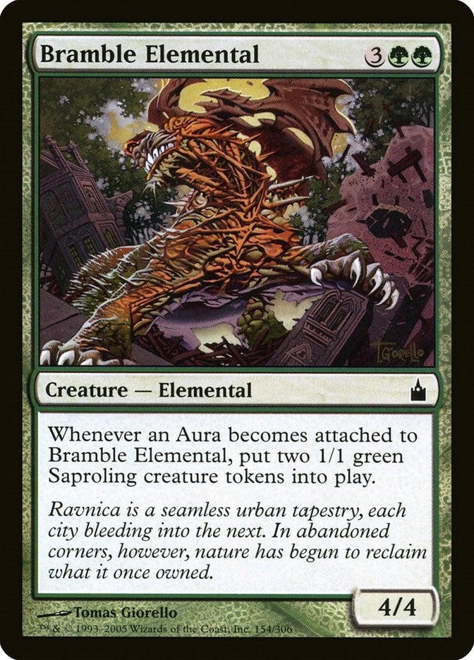 Image for Bramble Elemental (154) [Ravnica: City of Guilds] - Magic: The Gathering