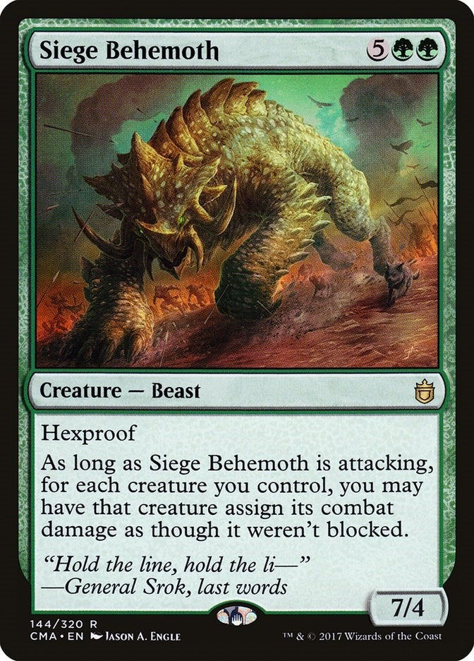 Image for Siege Behemoth (144) [Commander Anthology] - Magic: The Gathering