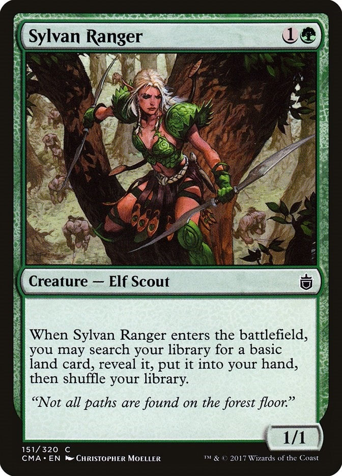 Image for Sylvan Ranger (151) [Commander Anthology] - Magic: The Gathering
