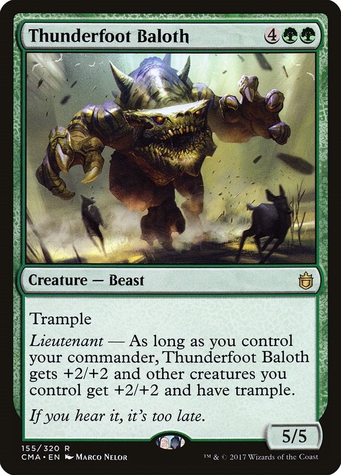 Image for Thunderfoot Baloth (155) [Commander Anthology] - Magic: The Gathering