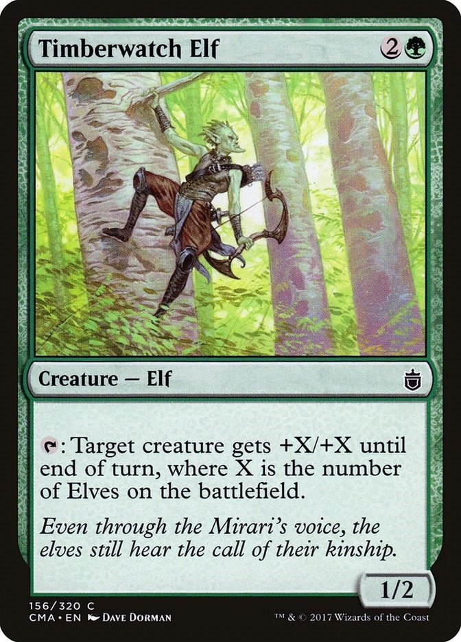 Image for Timberwatch Elf (156) [Commander Anthology] - Magic: The Gathering