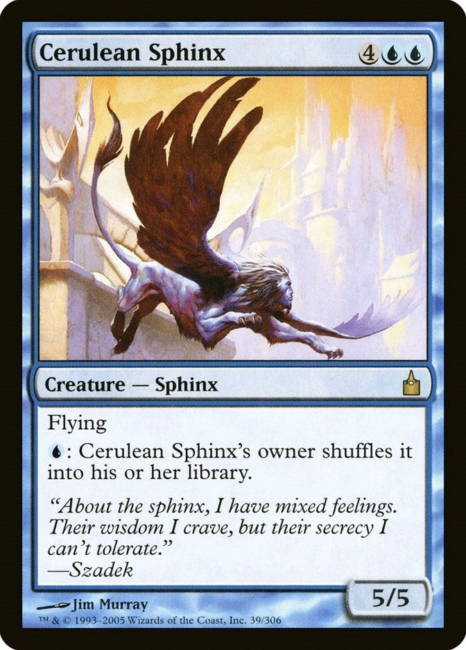 Image for Cerulean Sphinx (39) [Ravnica: City of Guilds] - Magic: The Gathering