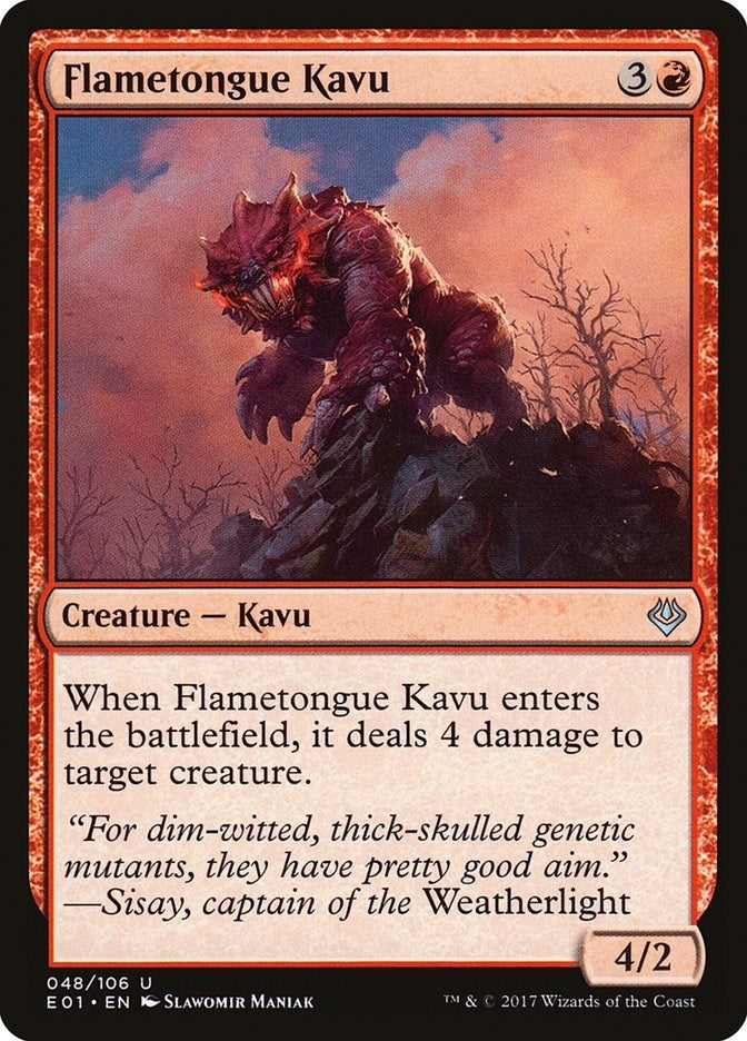 Image for Flametongue Kavu (48) [Nicol Bolas] - Magic: The Gathering