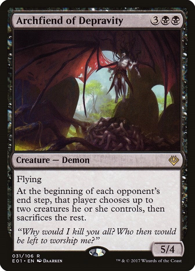 Image for Archfiend of Depravity (31) [Nicol Bolas] - Magic: The Gathering