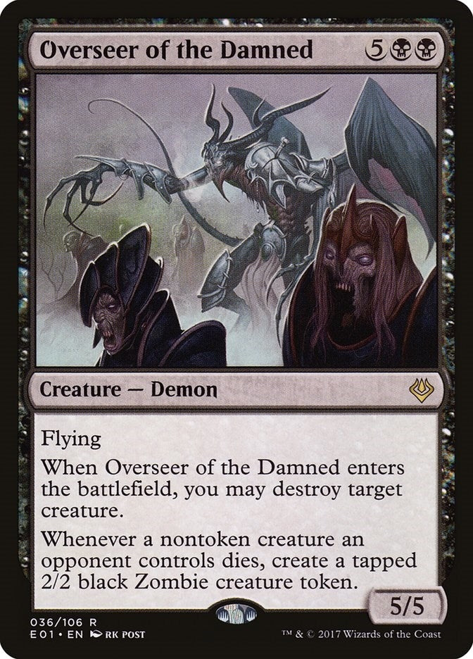 Image for Overseer of the Damned (36) [Nicol Bolas] - Magic: The Gathering