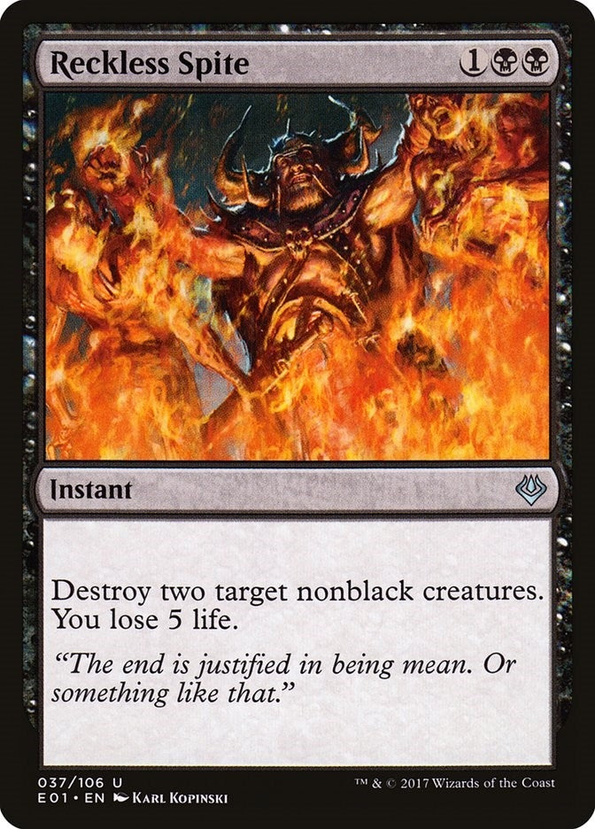 Image for Reckless Spite (37) [Nicol Bolas] - Magic: The Gathering